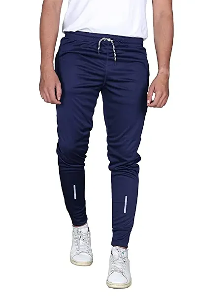 Stylish Cotton Spandex  Regular Track Pants For Men