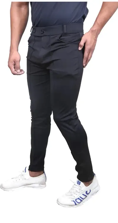 Mevan Comfortable Spandex Regular Track Pants For Men