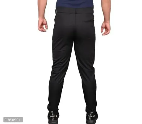 Classic Rayon Solid Track Pants for Men-thumb2