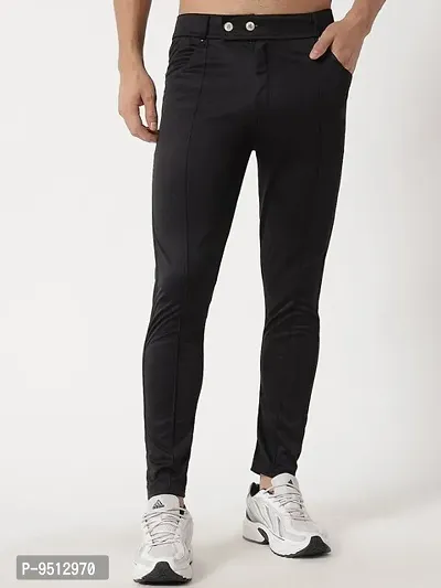 Classic Rayon Solid Track Pants for Men-thumb3