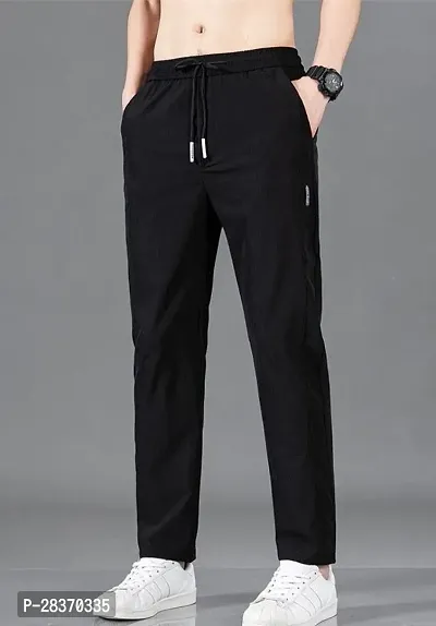 Classic Polyester Solid Track Pant for Men