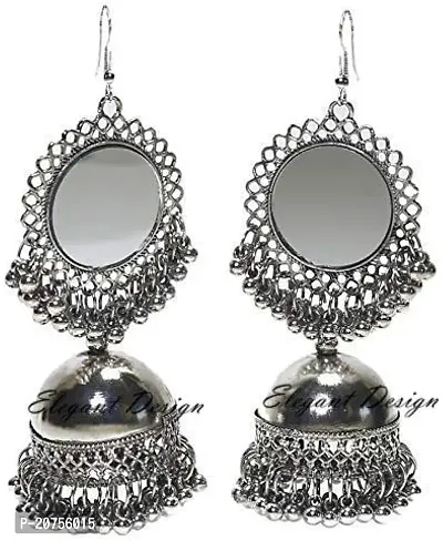 Trendy Silver Alloy Jhumkas For Women-thumb0