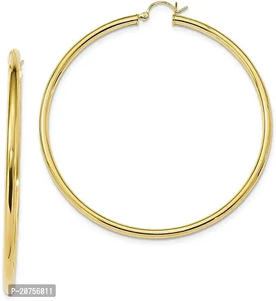 Trendy Golden Alloy Hoop Earrings For Women