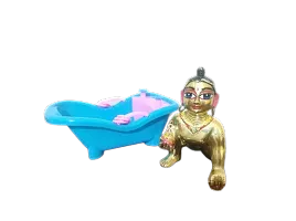 Blue Color Bathtub for Laddu Gopal ji Size 0 - 3 | Swimming pool for Laddu Gopal-thumb1