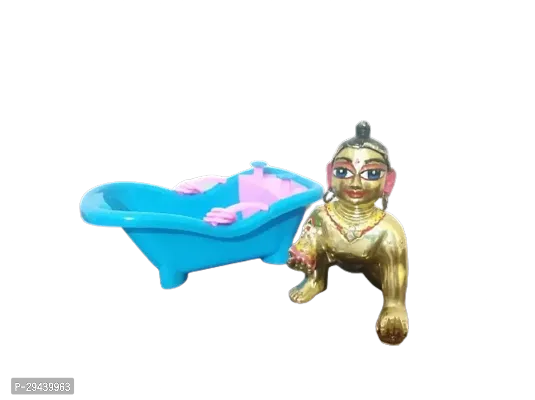 Blue Color Bathtub for Laddu Gopal ji Size 0 - 3 | Swimming pool for Laddu Gopal-thumb2