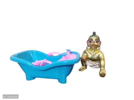 Blue Color Bathtub for Laddu Gopal ji Size 4 - 6 | Swimming pool for Laddu Gopal