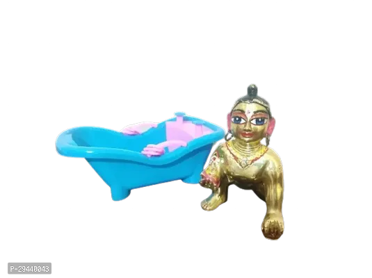 Blue Color Bathtub for Laddu Gopal ji Size 4 - 6 | Swimming pool for Laddu Gopal-thumb2