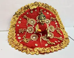 Janmashtami Special laddu gopal heavy red dress size 5-thumb1