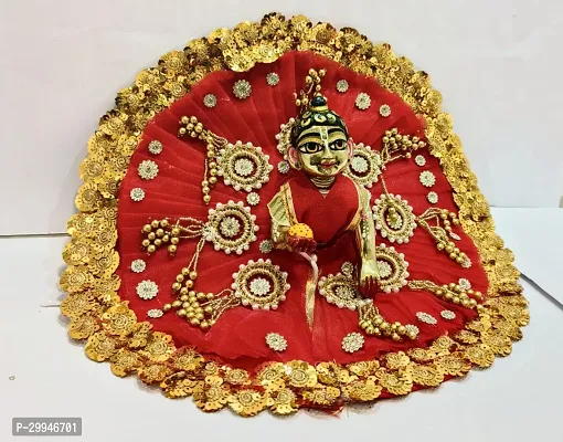 Janmashtami Special laddu gopal heavy red dress size 5-thumb2