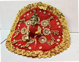 Janmashtami Special laddu gopal heavy red dress size 5-thumb2