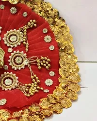 Janmashtami Special laddu gopal heavy red dress size 5-thumb3