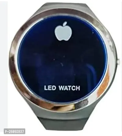 Elegant Silver Silicone Digital Unisex Watches