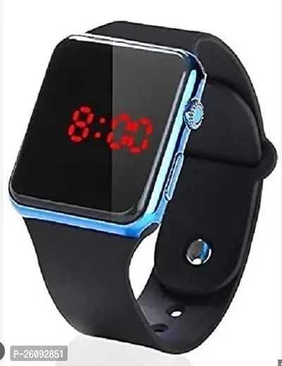 Elegant Black Plastic Digital Unisex Watches