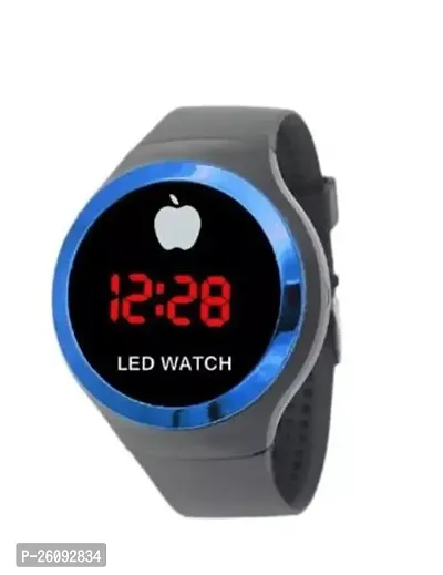 Elegant Blue Silicone Digital Unisex Watches-thumb0