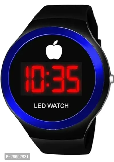 Elegant Blue Silicone Digital Unisex Watches-thumb0