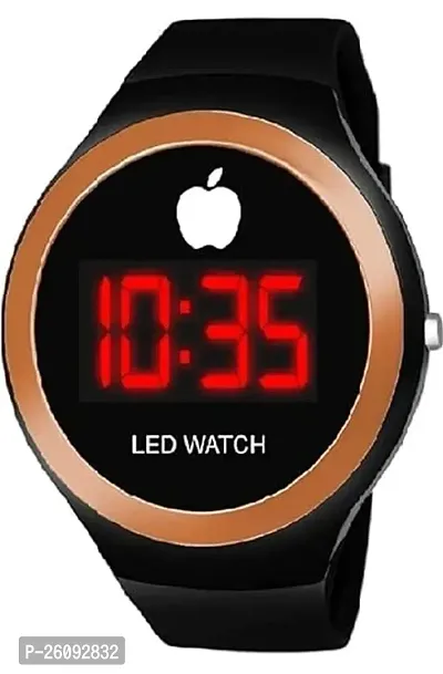 Elegant Golden Silicone Digital Unisex Watches-thumb0