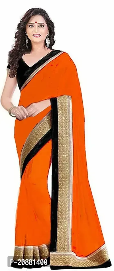 Beautiful Georgette Saree With Blouse Piece