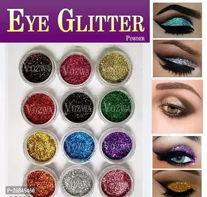 Waterproof Eye Shadow Vozwa Multicolor Shining Eye Shadow Glitter Powder 25 Shades Set Of 25-thumb0