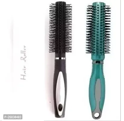 Hair Styling Roller Comb , Styling Round Hair Brush Pack Of 2-thumb0