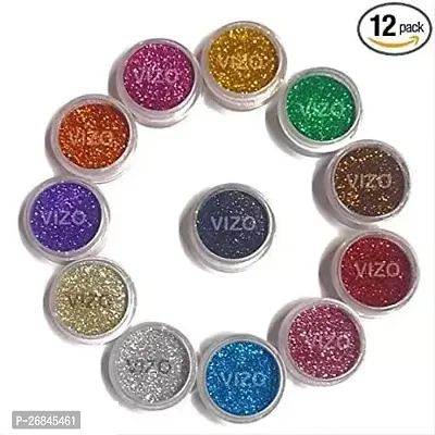 Waterproof Eye Shadow Vozwa Multicolor Shining Eye Shadow Glitter Powder 25 Shades Set Of 25