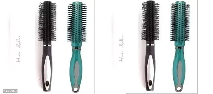 Hair Styling Roller Comb , Styling Round Hair Brush Pack Of 2