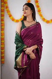 Elegant  Art Silk Saree without Blouse piece For Women-thumb1