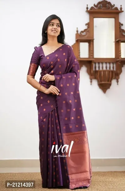 Elegant  Art Silk Saree without Blouse piece For Women-thumb2