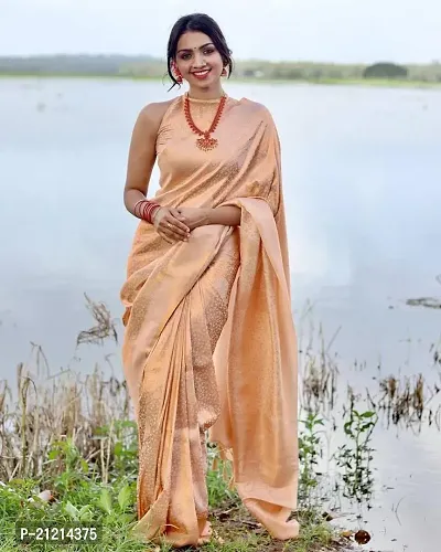 Elegant  Art Silk Saree without Blouse piece For Women
