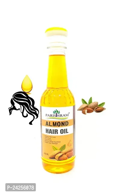 Parishram Almond Drops Hair Oil Enriched With 6X Vitamin E, Reduces Hair Fall Hair Oil (475 Ml)