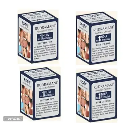 Rudramani Malam Ayurvedic Khujali Nashak Anti Fungal Malam - For Ringworm, Itching, Eczema ,Burn Mark, Foot Care and Skin Infection, Skin Tretment, Skin Care Cream For Men And Women Pack Of 4 (100 Gms)