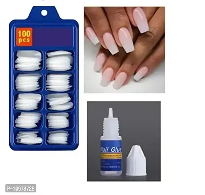 Artificial Nails Set Acrylic Fake false Nails Set Of 100 Pcs Artificial Nails-thumb0