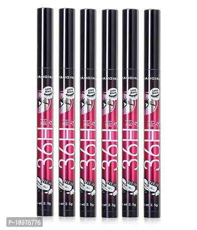 Yaqina Eyeliner Black 12 ml(pack of 6)