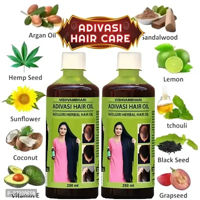 Adivasi Neelgiri Herbal Hair Oil 250ml Each Pack of 2-thumb0