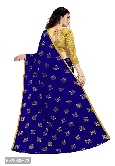 Classic Chiffon Printed Saree With Blouse Piece-thumb2