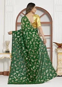 Beautiful Georgette Saree With Blouse Piece For Women-thumb3