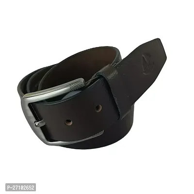 Stylish Brown Leather Formal Belt For Men-thumb0