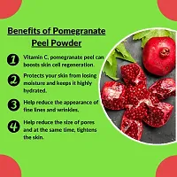 AmazerCare Natural Pomegranate Peel Powder | Skin Hydration and Hare Care | 100% Natural Face pack for Acne-Spot Treatment | Face and Body Scrub-thumb2