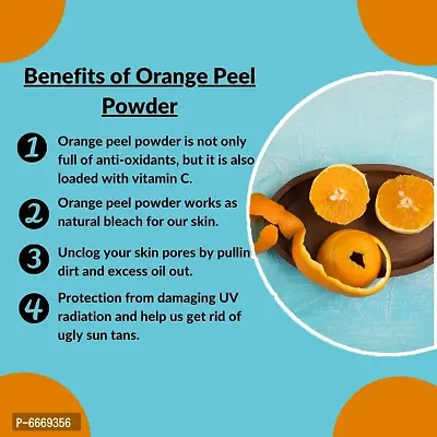 AmazerCare Orange Peel Powder for Face, Body and Hair (175 gm) 100% Natural, Anti-Bacterial and Skin Saver, Vitamin C Face Pack-thumb3