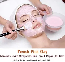 AmazerCare French Pink Clay Powder | Face pack for Detoxify  Cleanse Skin (200gm, 1 Pouch) 100% Natural for sensitive  mature skin-thumb1