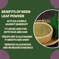 AmazerCare Neem Leaf Powder For Face Pack And Hair Pack, 100% Natural, Anti Acne, Dandruff-thumb2