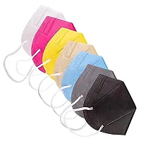 AmazerCare N95 Disposable MULTICOLOR 5 layers Face Mask (Pack of 20, Regular Size) CE certified  ISO 13485-thumb1