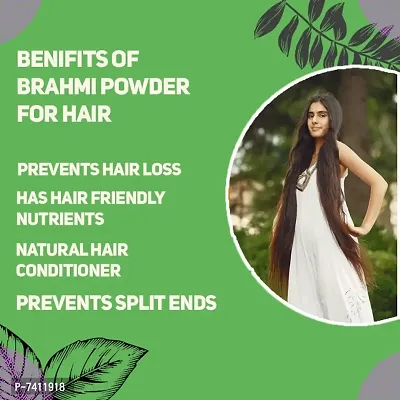 AmazerCare Hibiscus, Bhringraj  Brahmi Powder Hair Care Combo 100% Natural Brahmi Bhringraj HIbiscus Powder (3 Pouches) for Healthy Hair-thumb2