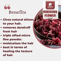 AmazerCare Hibiscus, Bhringraj  Brahmi Powder Hair Care Combo 100% Natural Brahmi Bhringraj HIbiscus Powder (3 Pouches) for Healthy Hair-thumb4