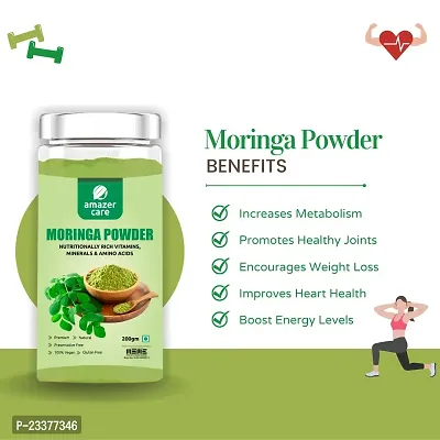 AmazerCare Beetroot + Moringa + Amla Powder - Great Immune Booster Combo, Pure  Natural For Eating  Drink, Jar Packing, Superfood , (Dehydrated, 200+100+200gm each) Full of Nutrients-thumb3