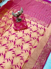 Beautiful Cotton Silk Saree with Blouse piece-thumb2