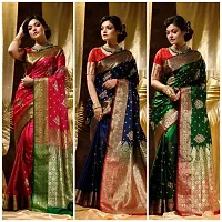 Beautiful Cotton Silk Saree with Blouse piece-thumb3