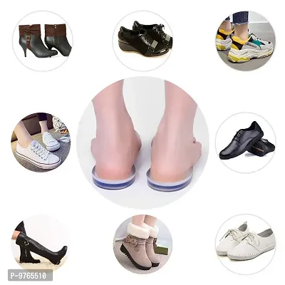 GRAH SANGRAH? Gel Heel Protector Insole Cups for Swelling, Pain Relief, Foot Care Support Cushion for Men and Women or Stylish Plastic Shoe Horns-thumb3