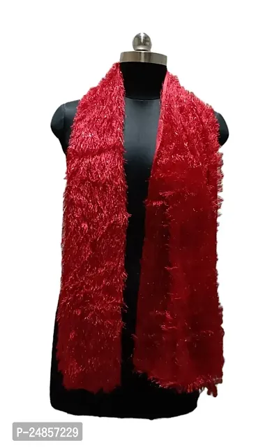 AFSH Women's Velvet Fur Soft Stole, Scarves wear Warm winter Stole for Women-thumb3