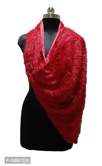 AFSH Women's Velvet Fur Soft Stole, Scarves wear Warm winter Stole for Women-thumb4