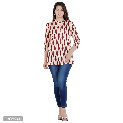 SIDDHANAM Trendy Pure Cotton Printed Casual wear top-thumb3